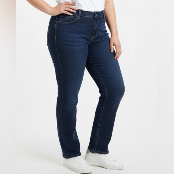 Signature by Levi Strauss Denim - Signature by Levi Strauss Dark Blue Straight Leg Jeans